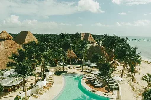 Swimming pools and beach access